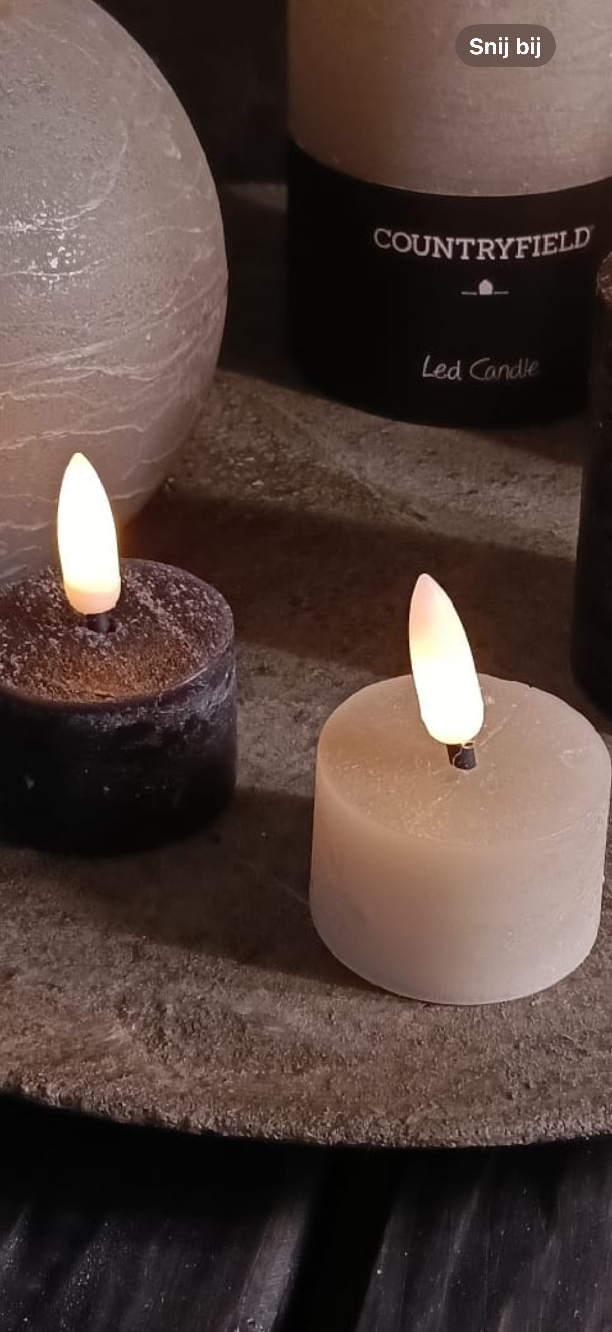 Countryfield led kaarsen