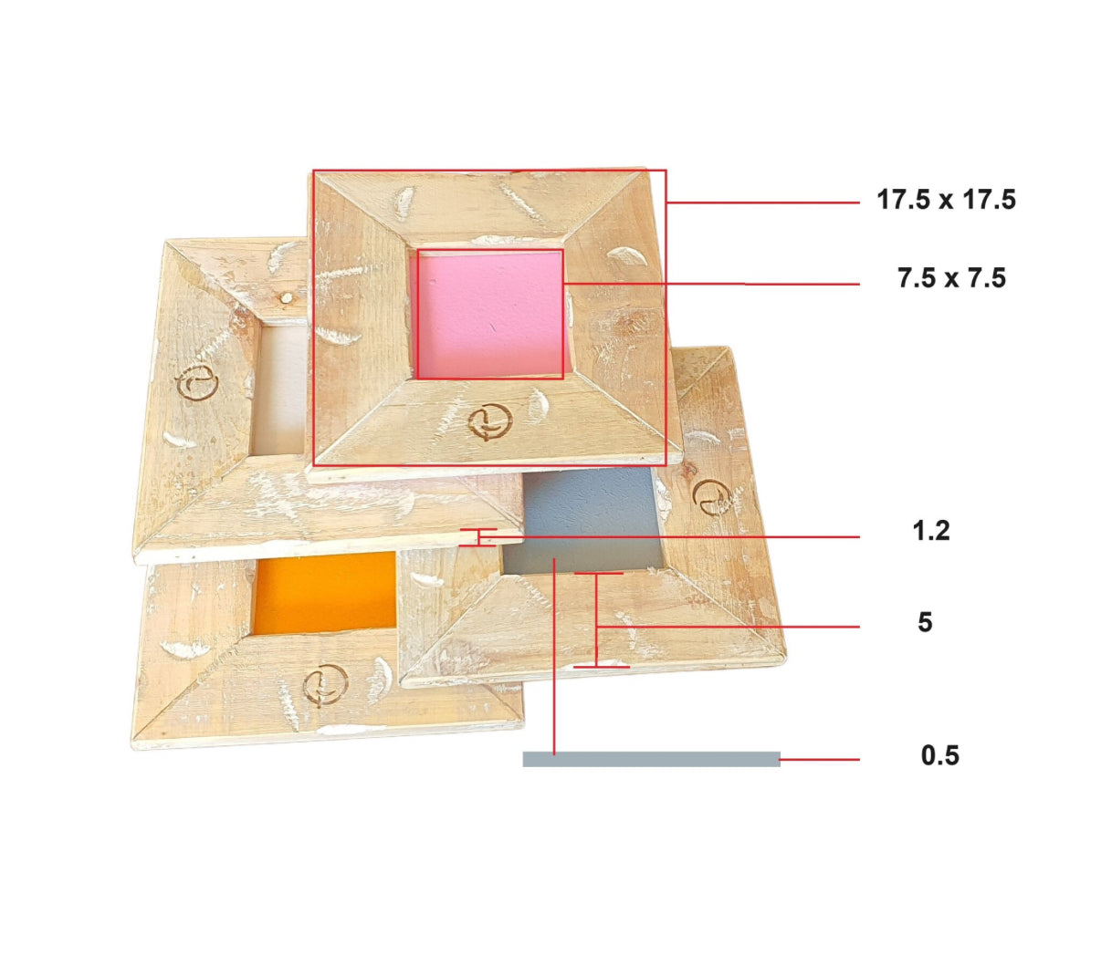 Kleurlijke tray