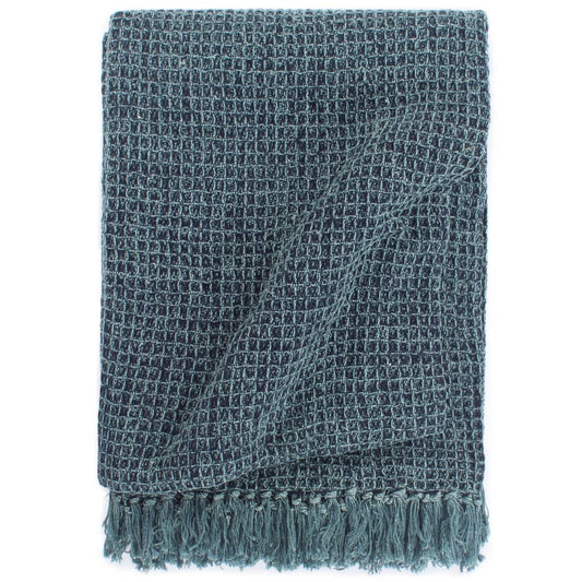 Plaid Katoen Indigo-Blauw