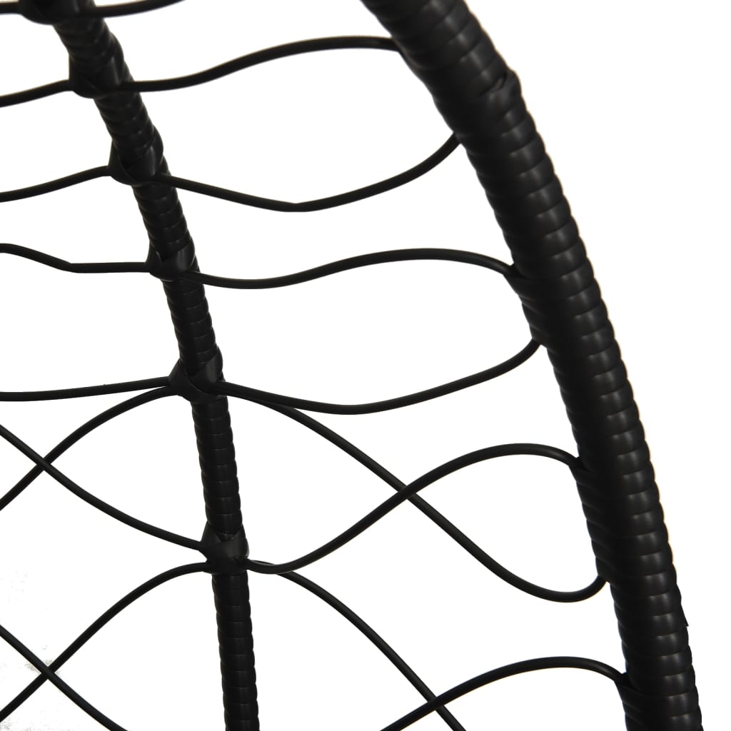 Hangstoel Met Kussen Poly Rattan En Staal