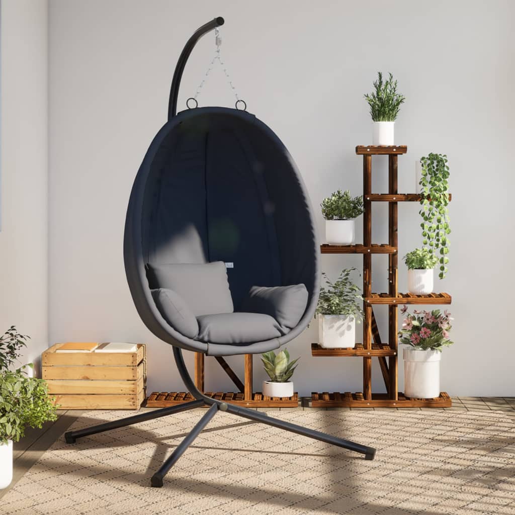 Hangstoel Met Standaard Stof En Staal
