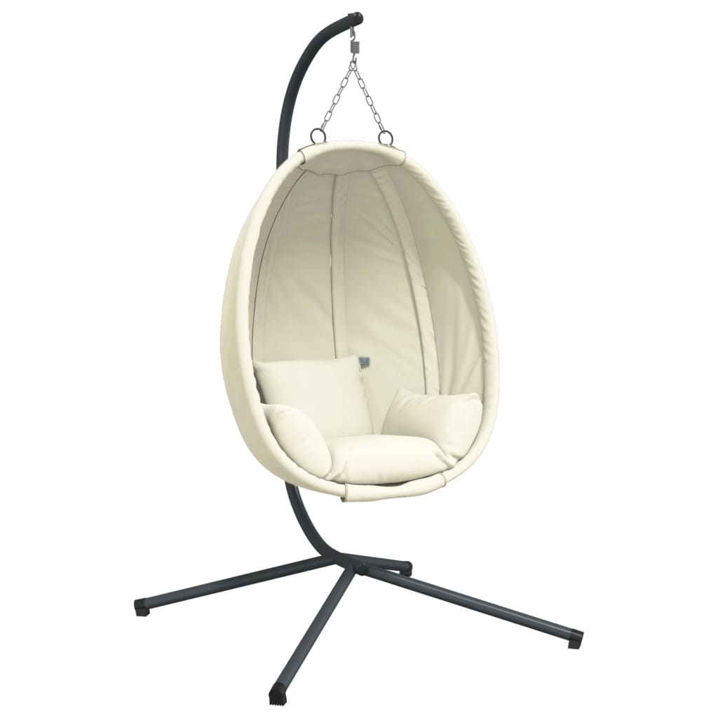 Hangstoel Met Standaard Stof En Staal