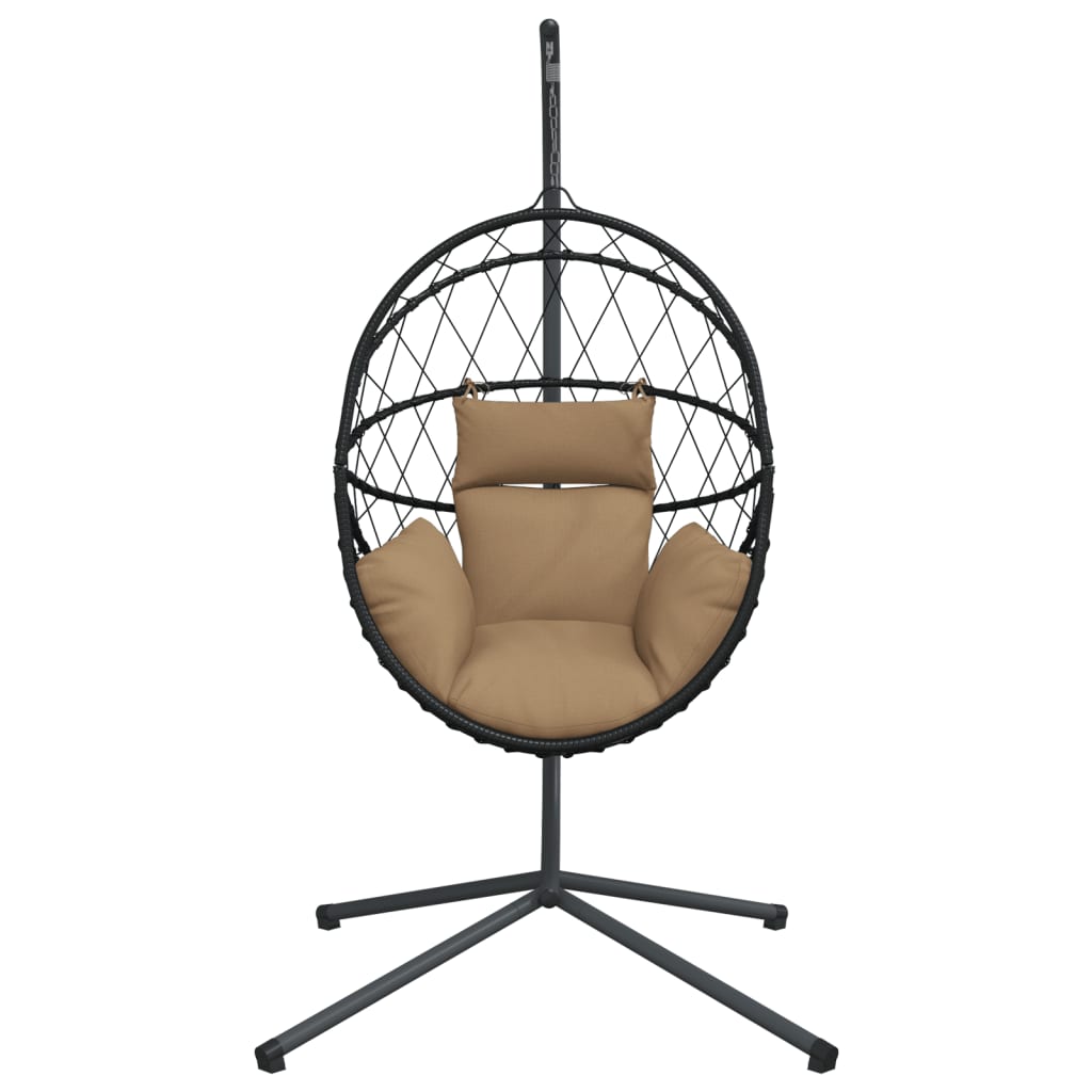 Hangstoel Met Standaard Rattan En Staal