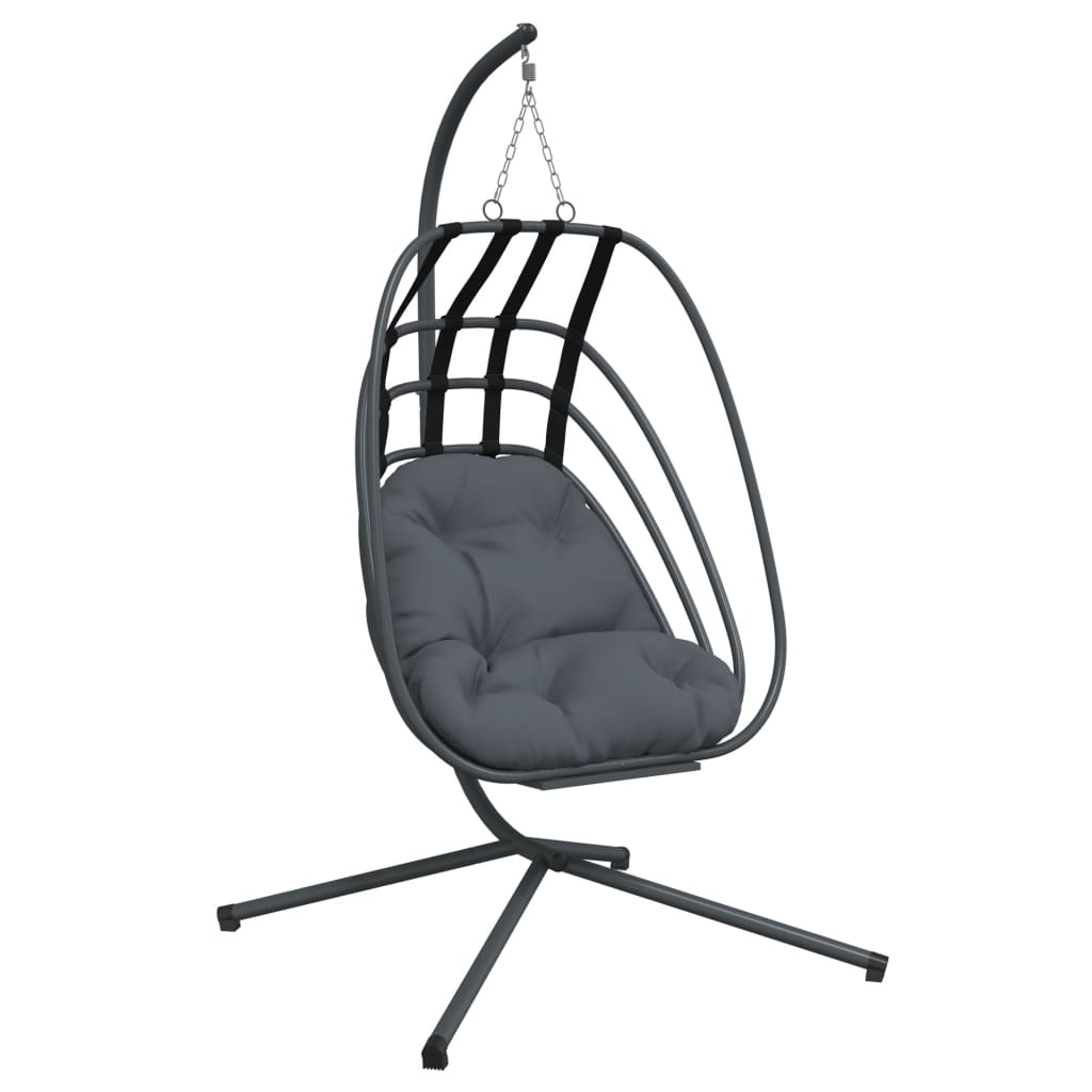 Hangstoel Met Standaard Staal Antracietkleurig
