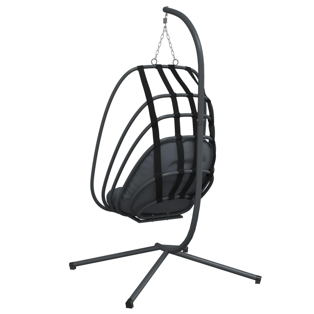 Hangstoel Met Standaard Staal Antracietkleurig
