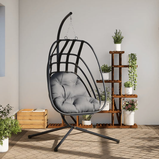 Hangstoel Met Standaard Staal Antracietkleurig