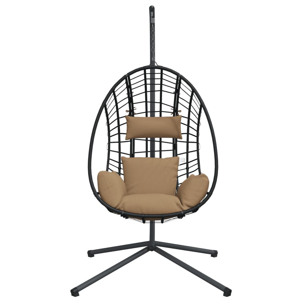 Hangstoel Met Standaard Rattan En Staal