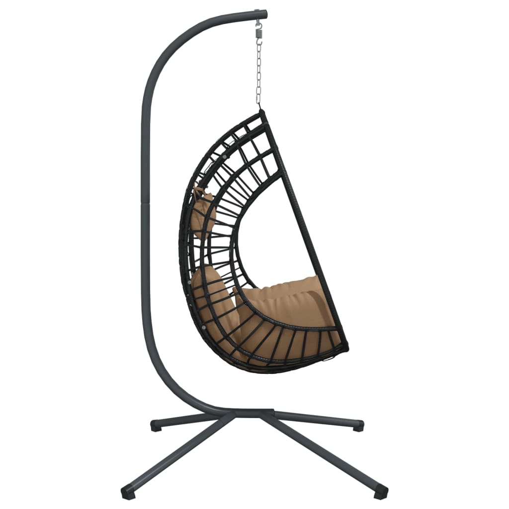 Hangstoel Met Standaard Rattan En Staal