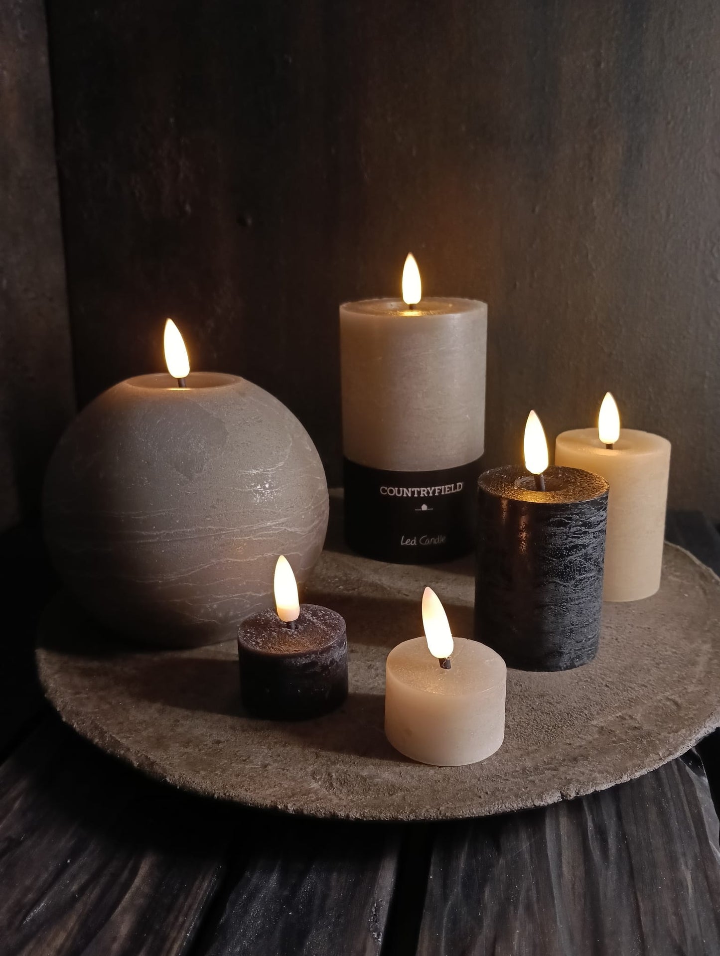Countryfield led kaarsen