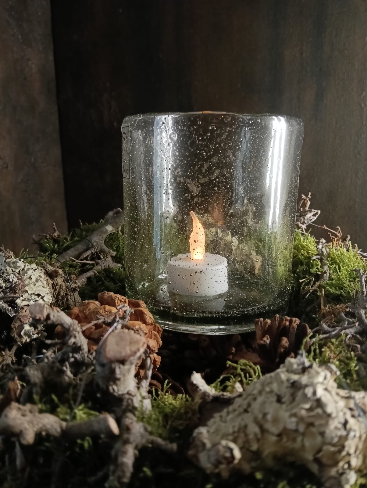 Bubbelglas windlicht