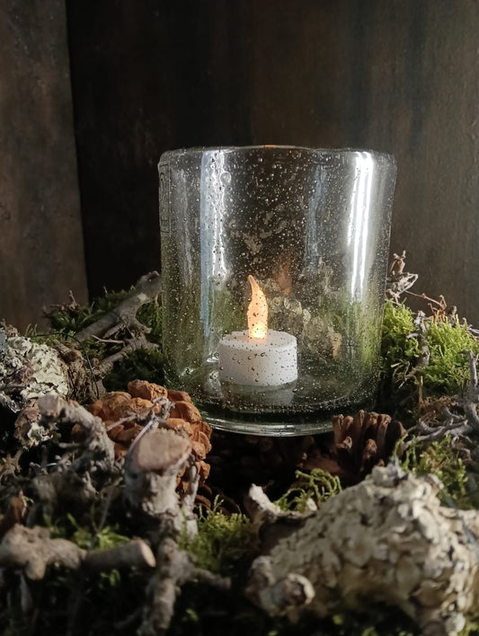 Bubbelglas windlicht