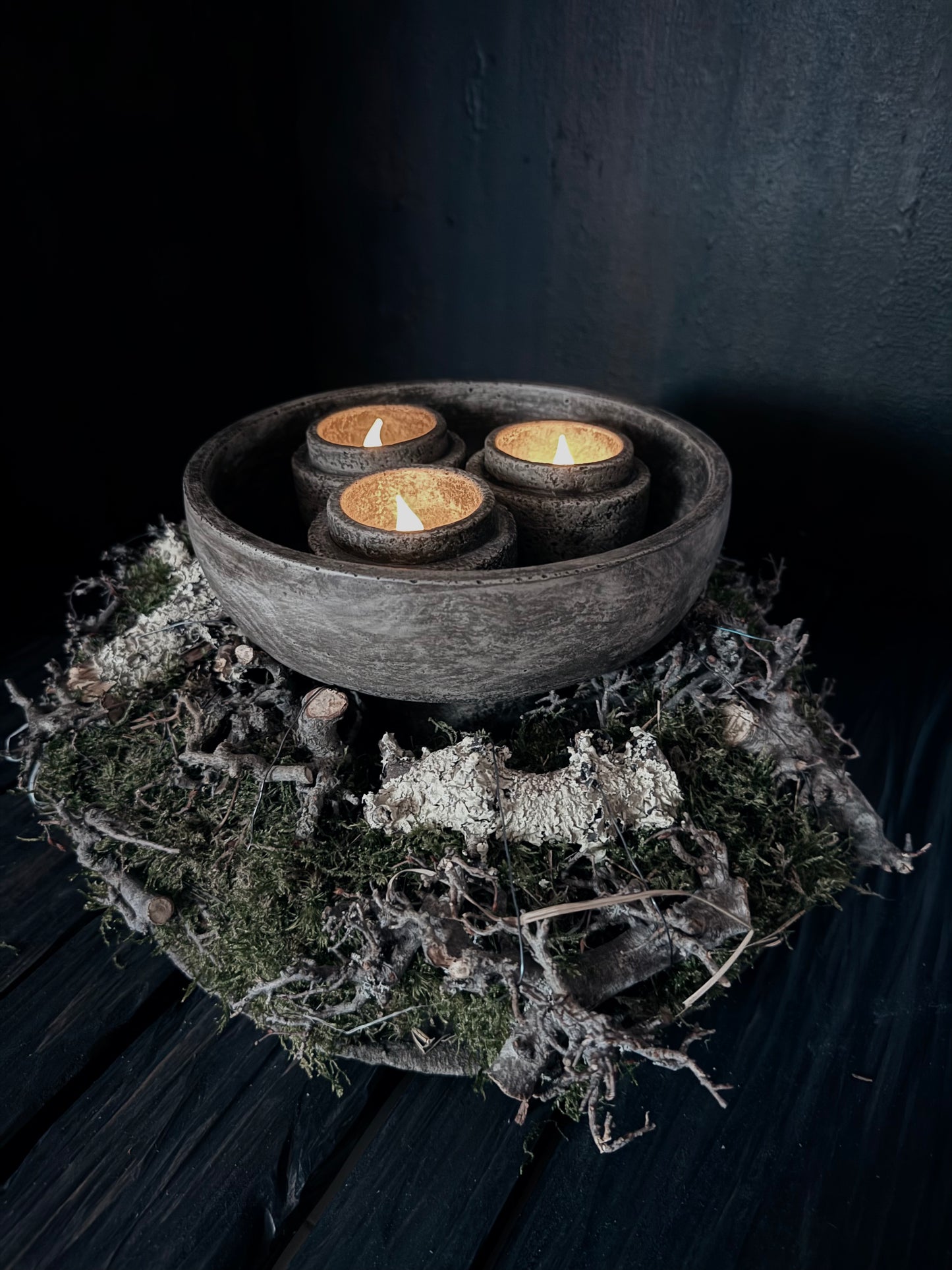 Ronde schaal op voet PMR