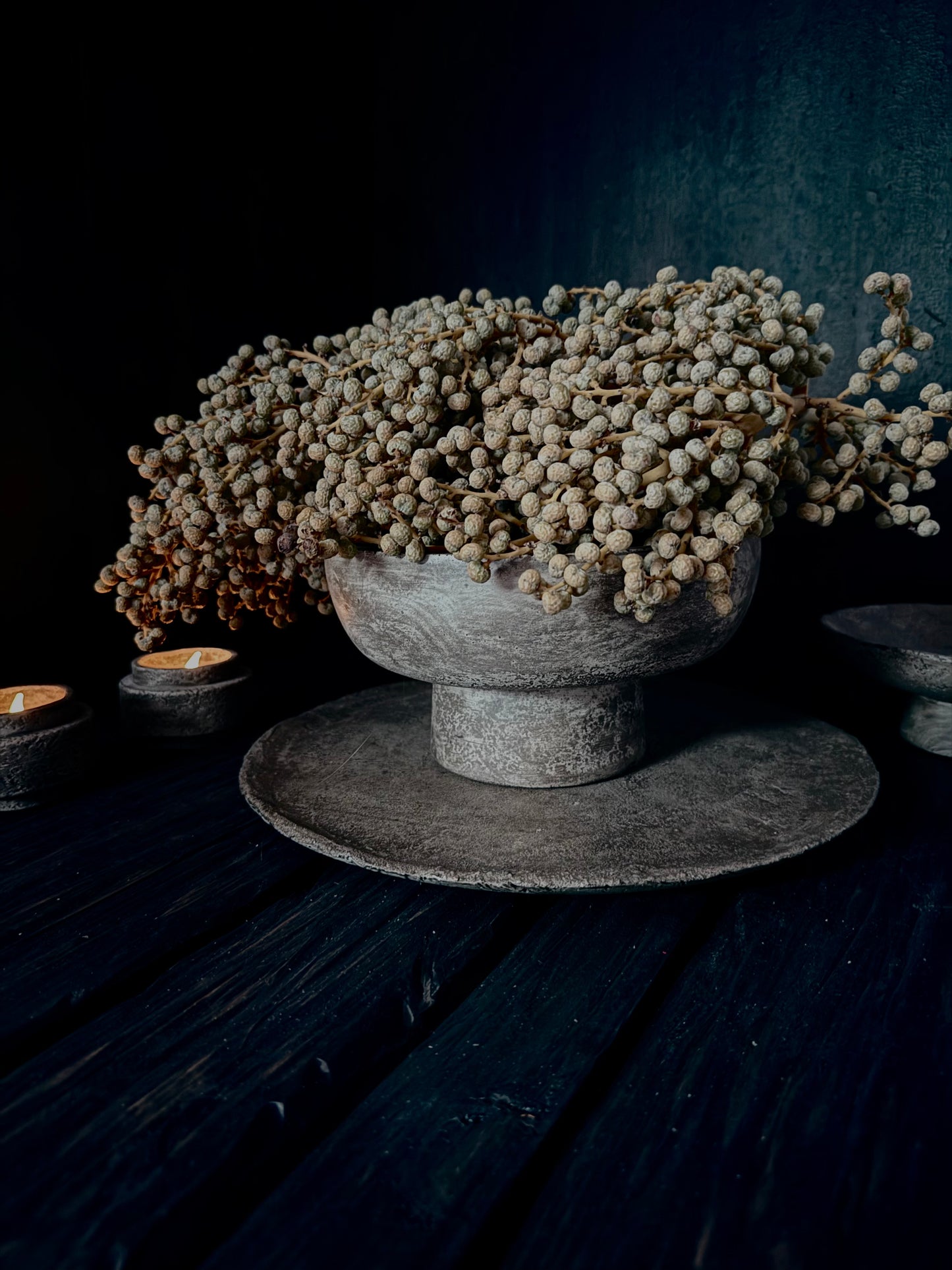 Ronde schaal op voet PMR