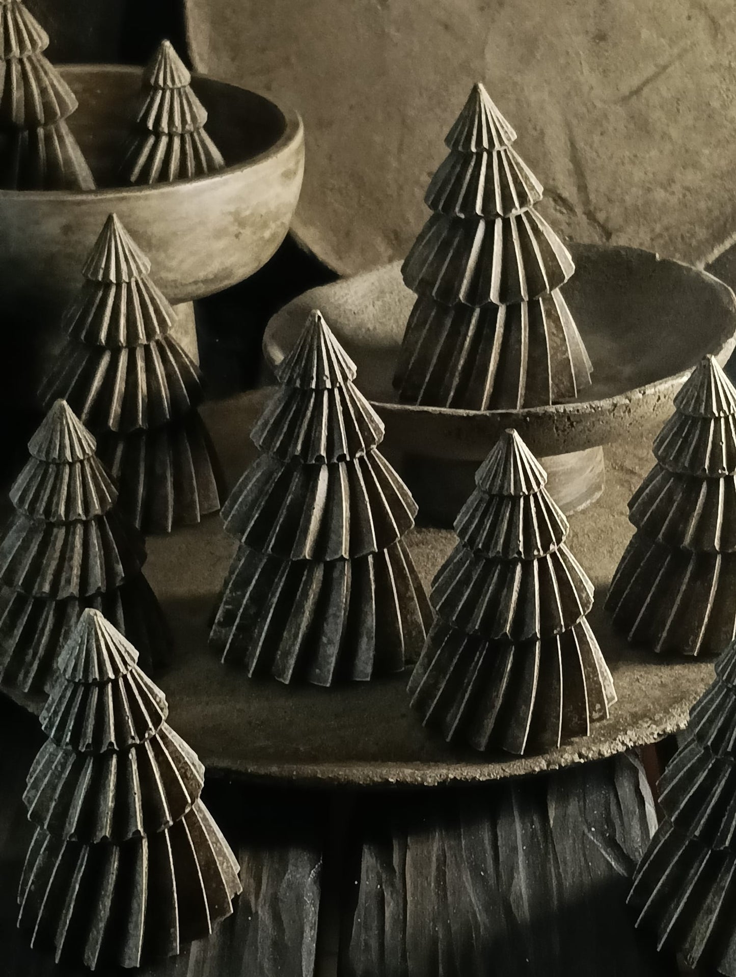 Kerstboompjes PMR, sober en stijlvol.