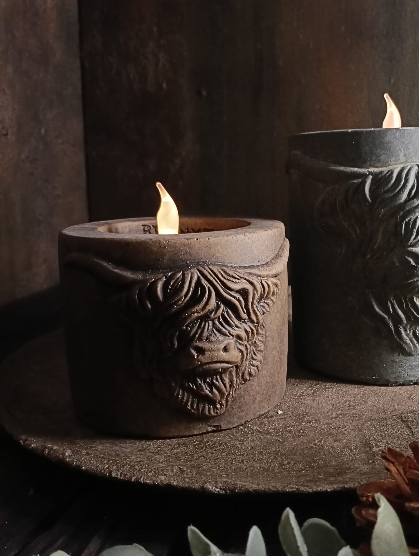 Waxinelicht houder hooglander