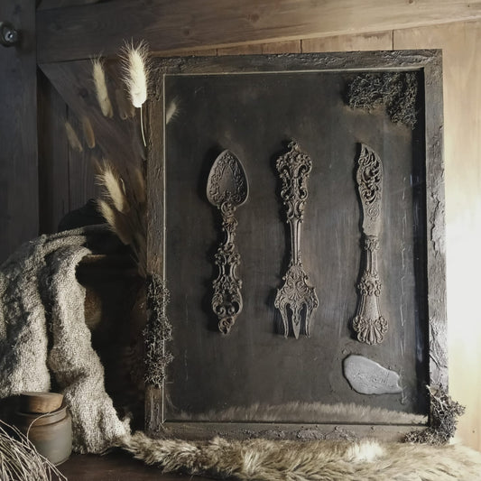 Schilderij sculptuur bestek