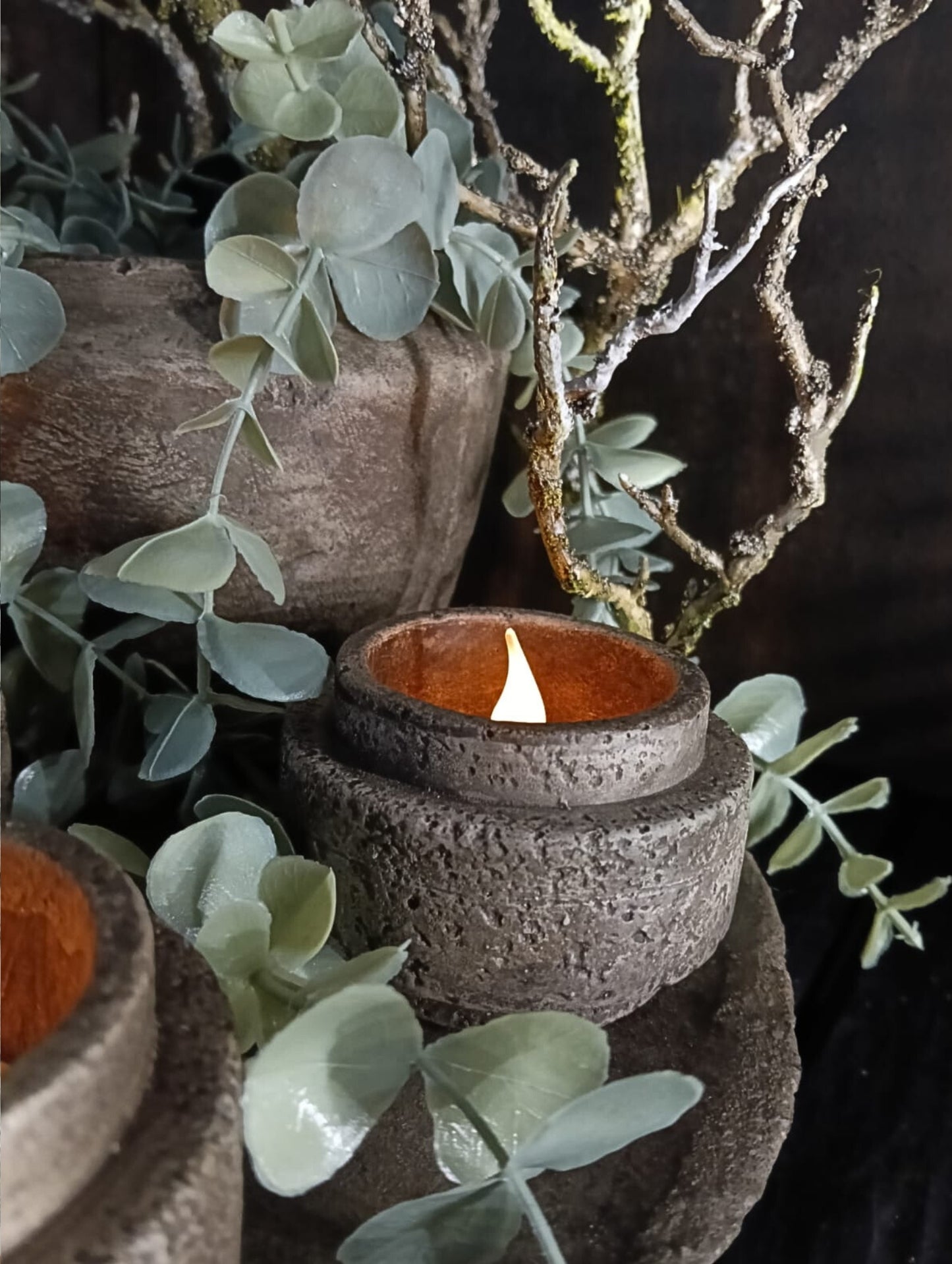 Stoere waxine houder PMR